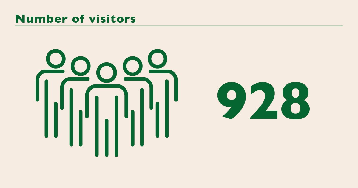 Number of visitors 2025